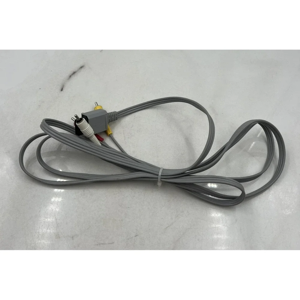 Nintendo Wii RVL-009 AV Composite Cable OEM Video Audio Cord Genuine Tested Work